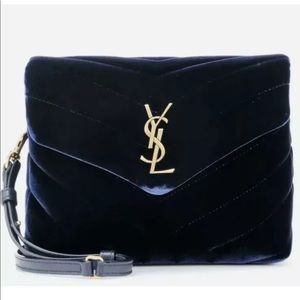 Yves Saint Laurent Velvet Matelasse Loulou bag